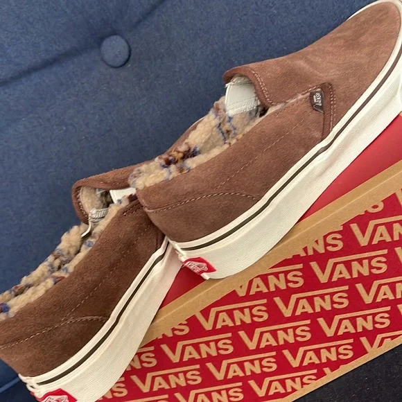 Vans Classic Slip-On Sherpa Rain Drum / Marshmallow WMNS - Picture 15 of 16